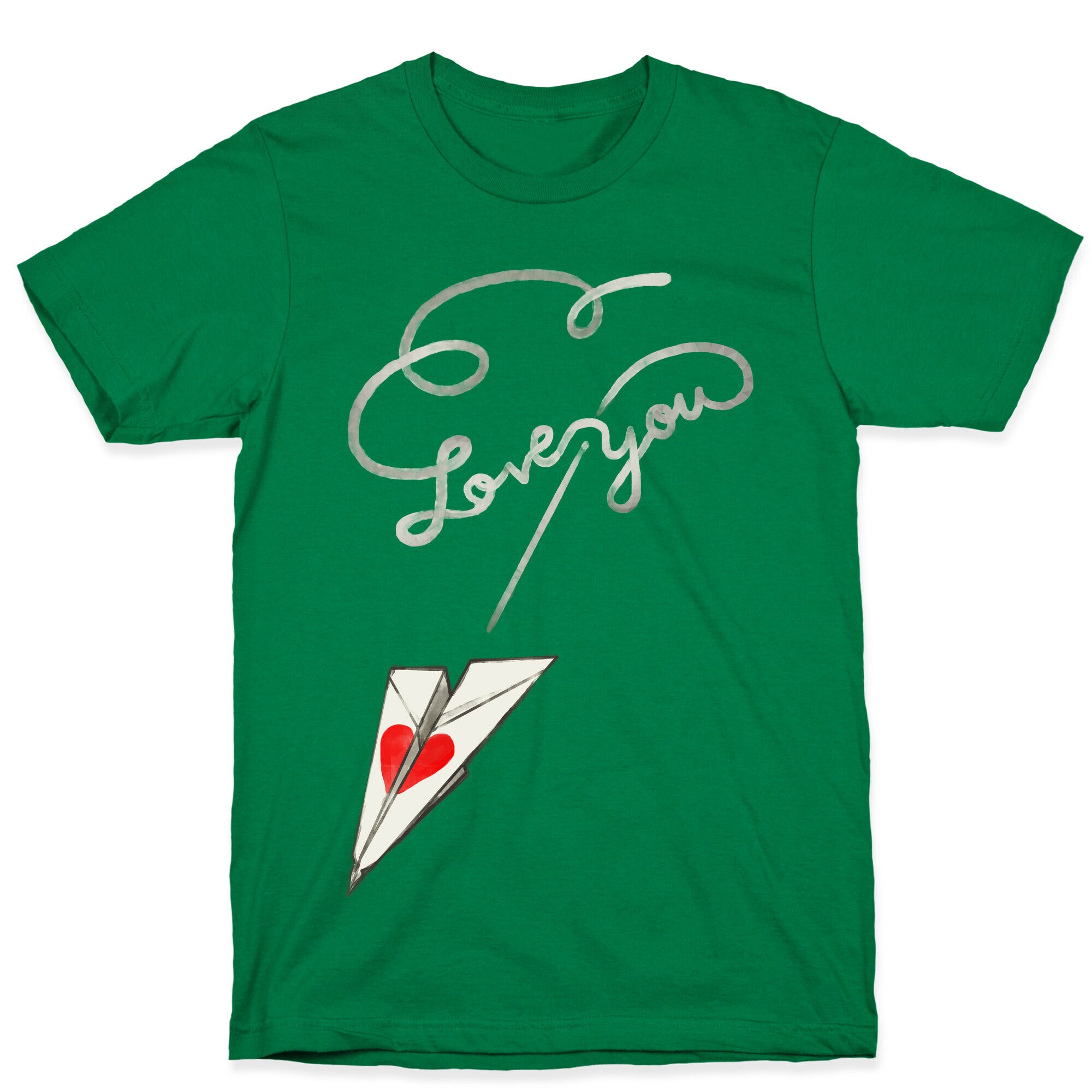 Love Letter Paper Airplane T-Shirt